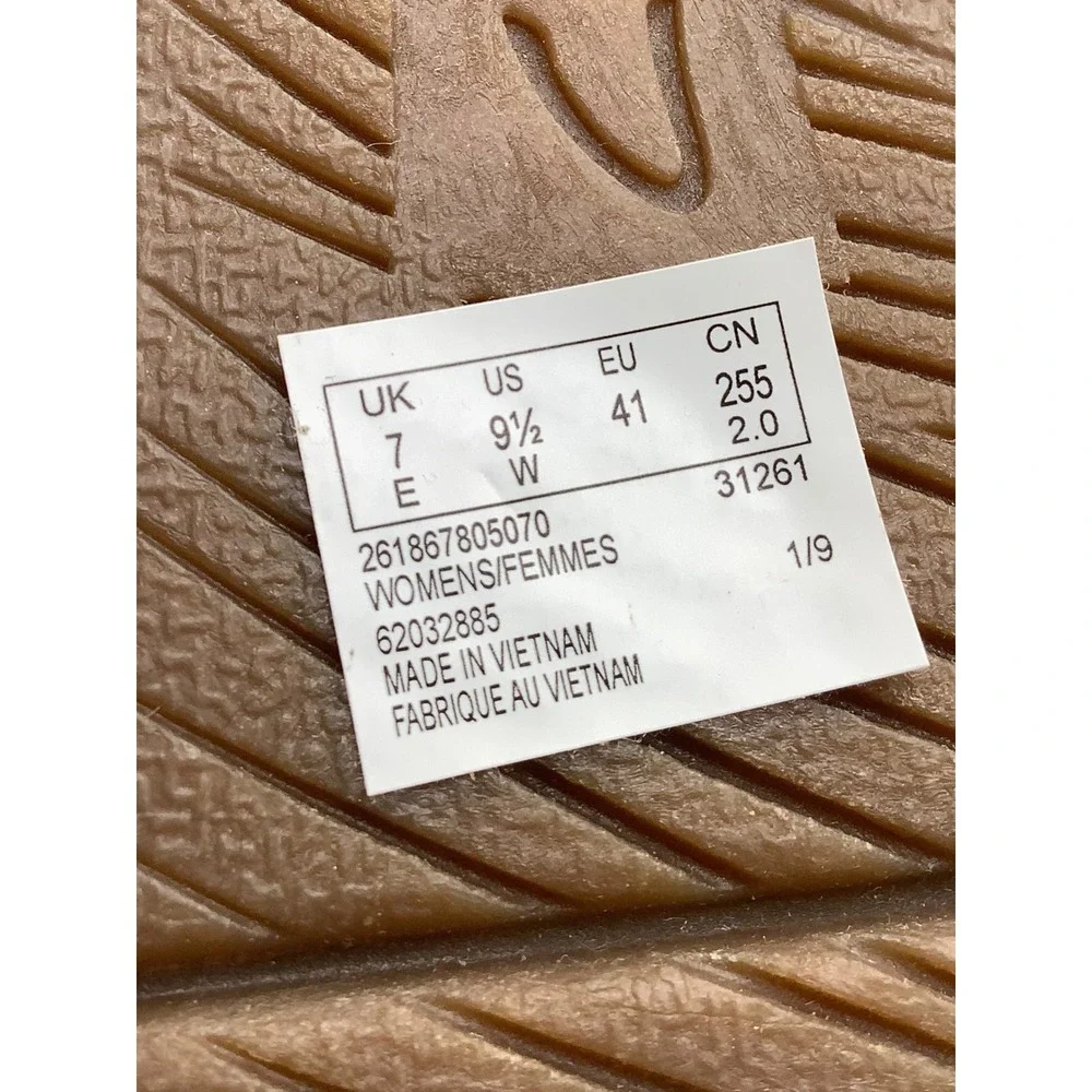 Clarks Collection April Rae Bronze Metallic Braided Slide Sandals Womens 9.5 W